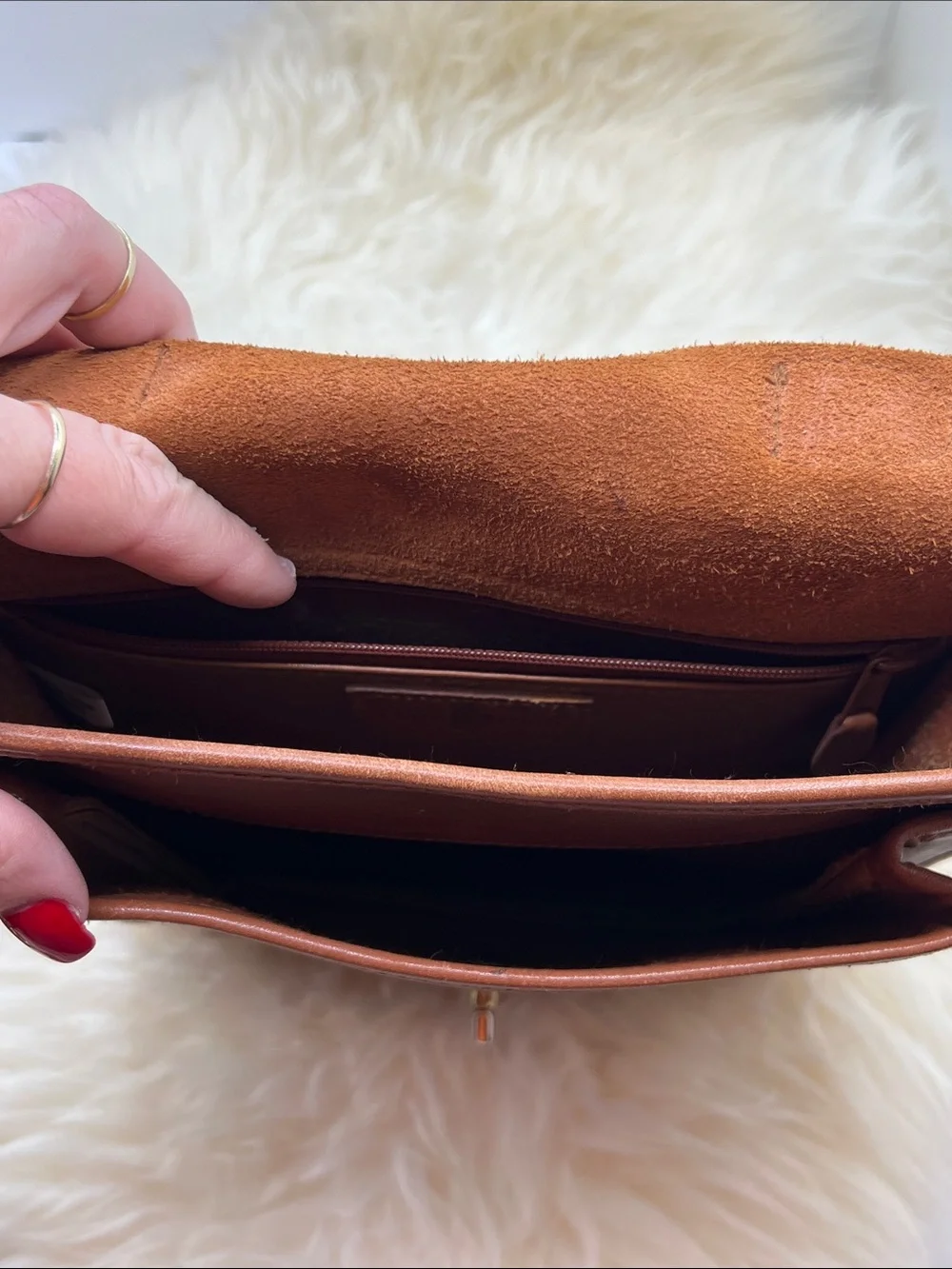 🍄 Vintage 90’s Hunt Club Brown Leather Top-Handle